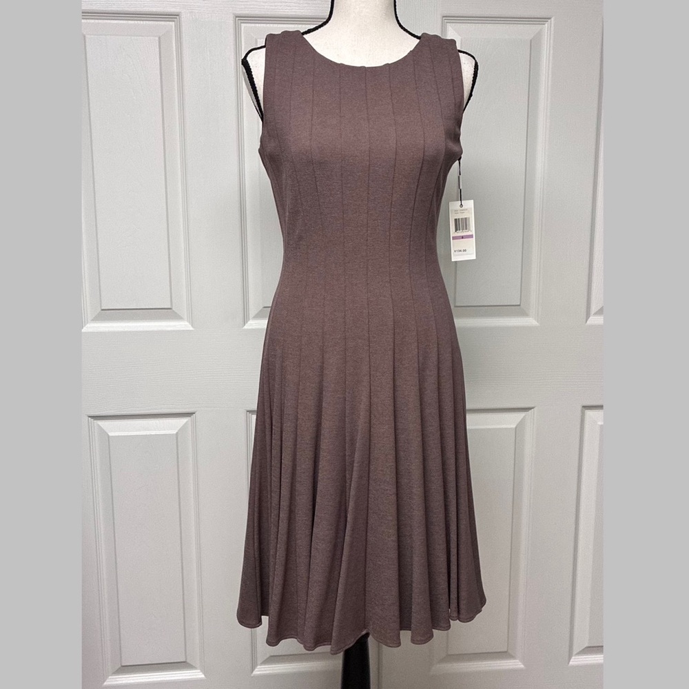 NWT Calvin Klein dress Size 6. Color Taupe.
